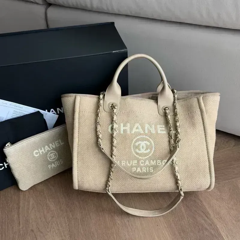 CHANEL Deauville Tote Small Microchip